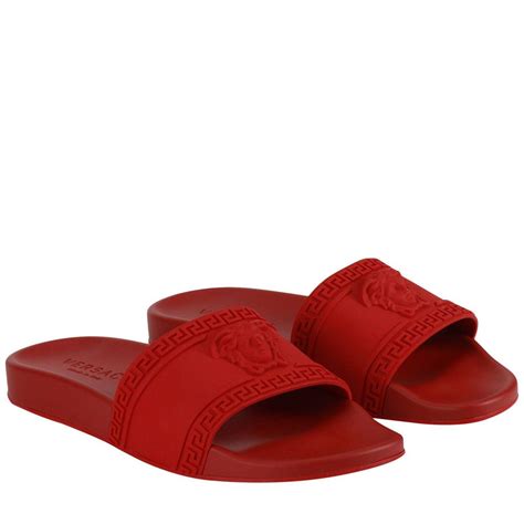 versace red sandals|versace sandals price.